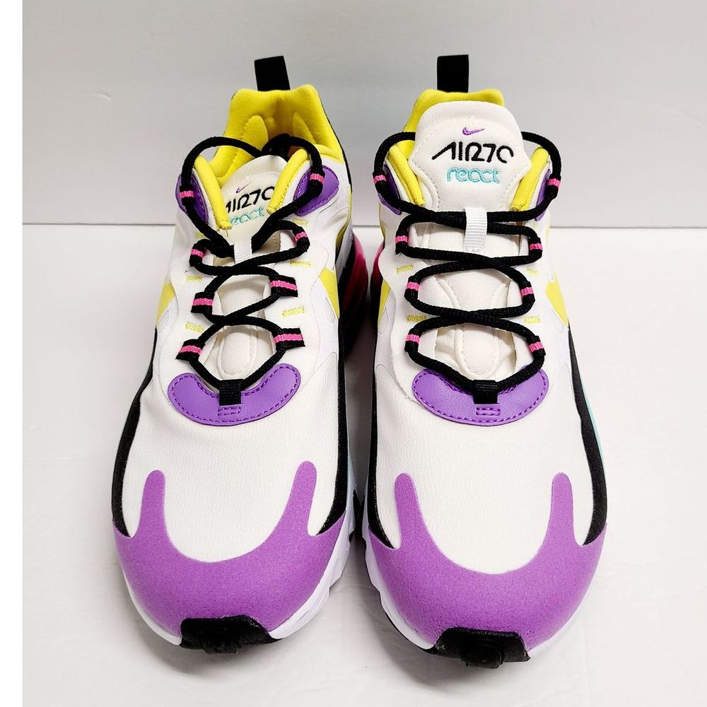 NEW Nike Air Max 270 React Bright Violet - Picture 2 of 6